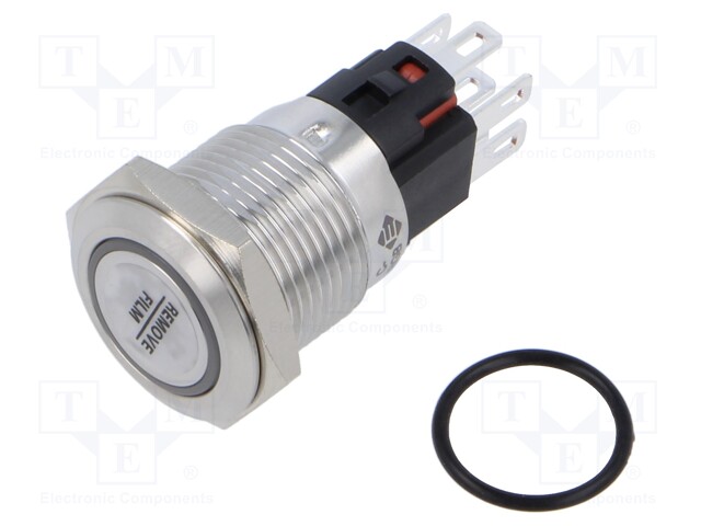 Switch: vandal resistant; Pos: 2; SPDT; 0.5A/220VAC; 2A/24VDC; IP65
