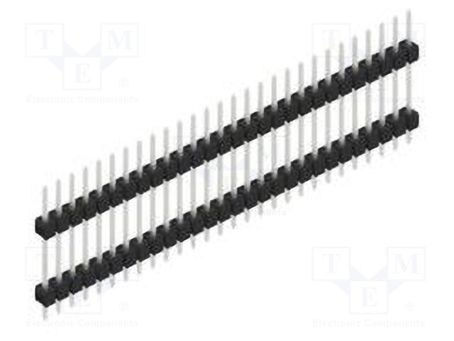 Connector: pin strips; pin header; male; PIN: 28; 2.54mm; THT; 1x28