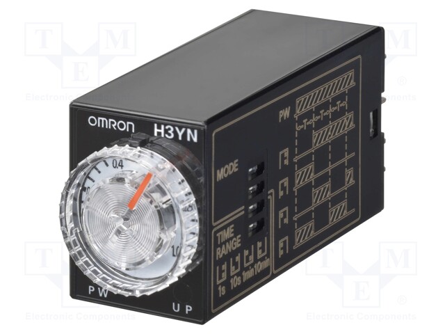 Timer; 0,1s÷10min; 4PDT; 250VAC/3A; 48VDC; socket; -10÷55°C; PIN: 14