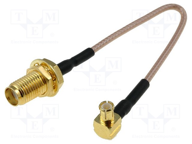 Antenna adapter; MCX-B plug,SMA-B plug; 0.15m