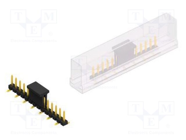 Connector: pin strips; pin header; male; PIN: 14; 2.54mm; SMT; 1x14
