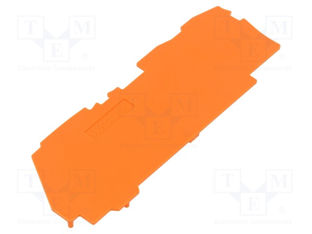 End plate; orange; 2106