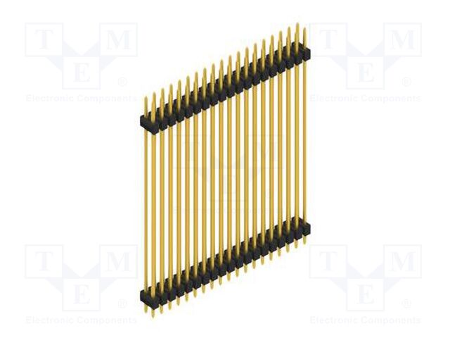 Connector: pin strips; pin header; male; PIN: 38; 2.54mm; THT; 2x19