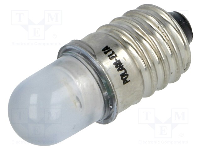 LED lamp; blue; E10; 24VDC; 24VAC; AC lum: 300÷400mcd