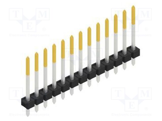 Connector: pin strips; pin header; male; PIN: 13; 2.54mm; THT; 1x13