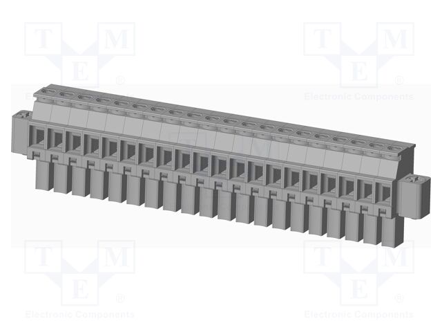 Connector: pluggable terminal block; plug; female; angled 90°