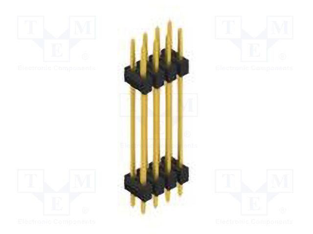 Connector: pin strips; pin header; male; PIN: 8; 2.54mm; THT; 2x4