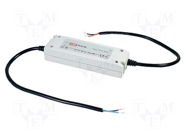 Power supply: switched-mode; LED; 30.24W; 27VDC; 18.9÷27VDC; 1.12A