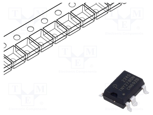 IC: PMIC; AC/DC switcher,SMPS controller; Uin: 85÷265V; SMD-8C