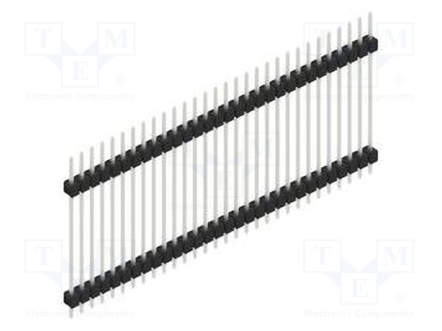 Connector: pin strips; pin header; male; PIN: 30; 2.54mm; THT; 1x30