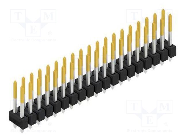 Connector: pin strips; pin header; male; PIN: 38; 2.54mm; THT; 2x19