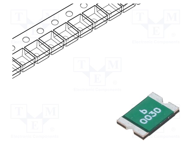 Fuse: PTC polymer; 300mA; Imax: 40A; Case: 1812; 0ZCG