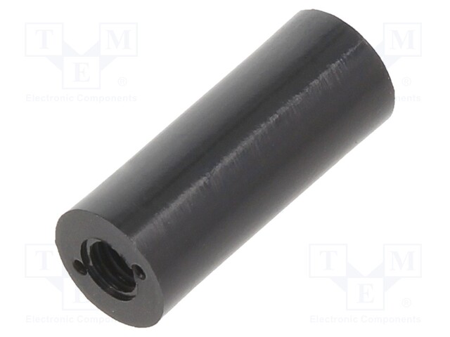 Spacer sleeve; cylindrical; polyamide; M4; L: 20mm; Øout: 8mm