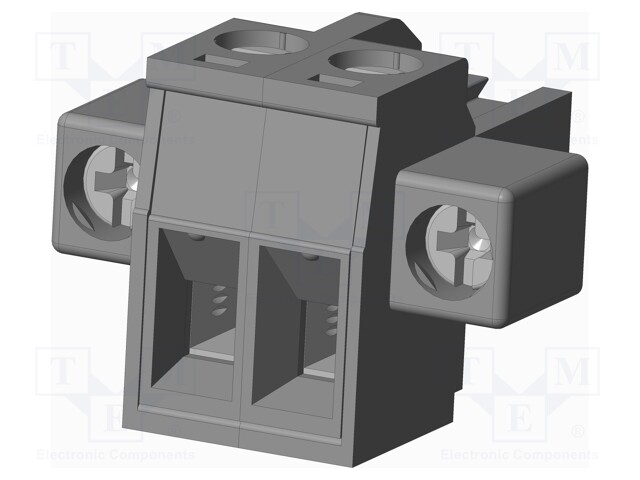 Connector: pluggable terminal block; plug; female; straight; grey
