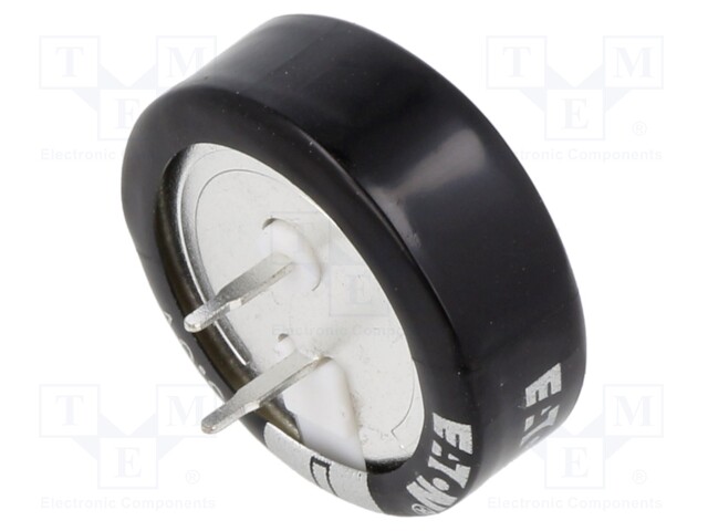 Supercapacitor; THT; 1.5F; 5VDC; -20÷80%; Body dim: Ø20.8x7.6mm