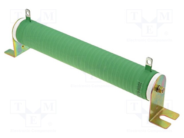 Resistor: wire-wound; 4.7Ω; 200W; ±5%; Ø35x222mm; 200ppm/°C