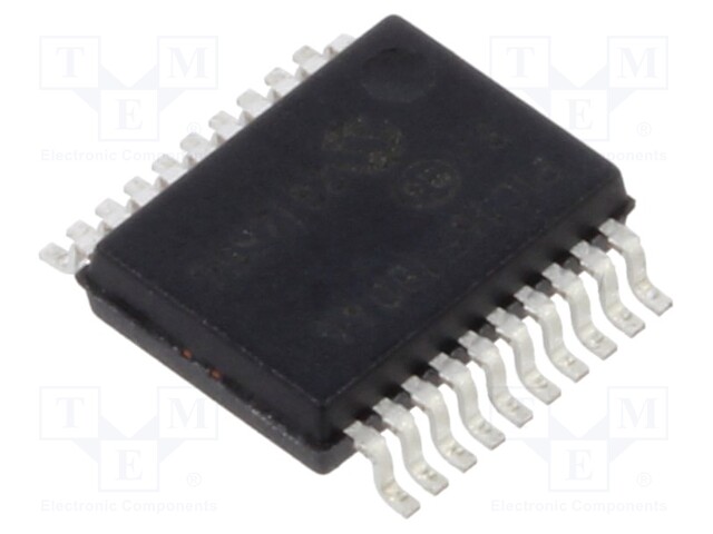 IC: PIC microcontroller; Memory: 28kB; SRAM: 2kB; EEPROM: 256B; SMD
