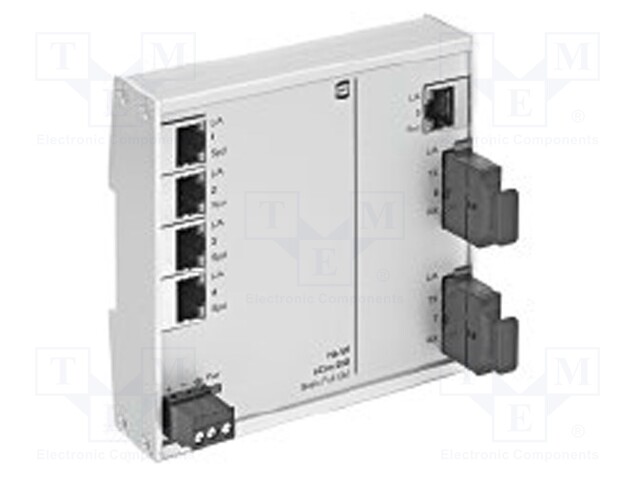 Industrial module: switch Ethernet; unmanaged; 9÷60VDC; RJ45,SC