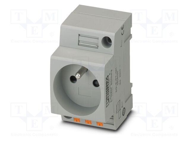 Connector: AC supply; socket; female; 16A; PIN: 3; push-in; 250VAC