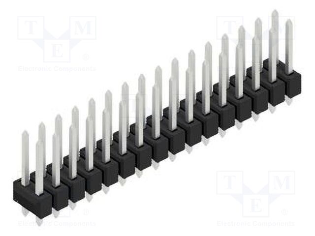 Connector: pin strips; pin header; male; PIN: 32; 2.54mm; THT; 2x16