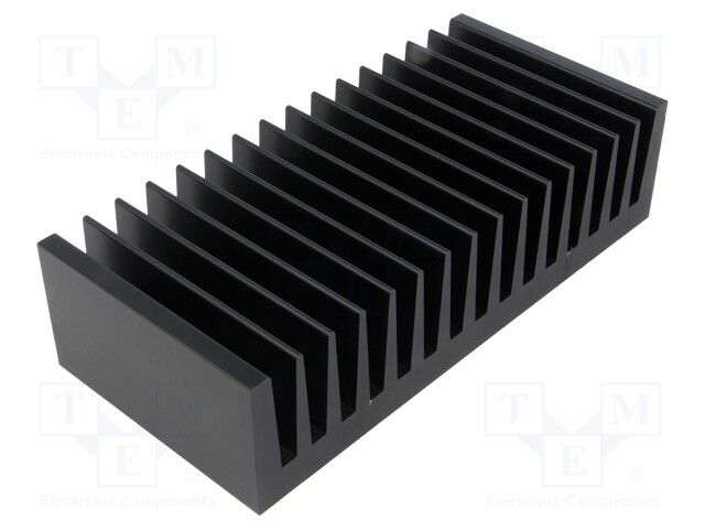 Heatsink: extruded; grilled; black; L: 75mm; W: 160mm; H: 40mm