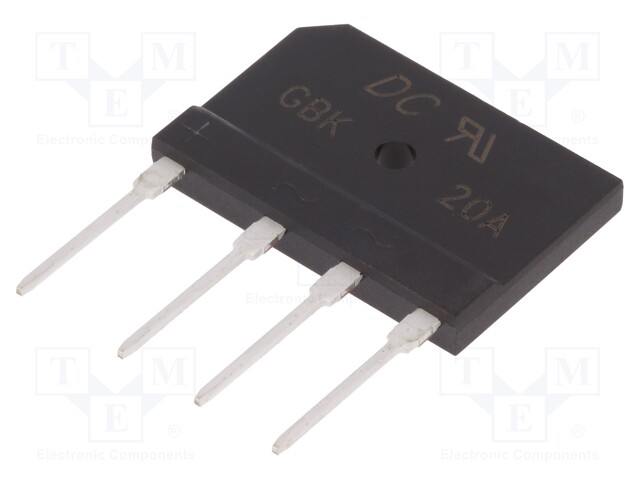 Single-phase bridge rectifier; Urmax: 50V; If: 3.6A; Ifsm: 260A