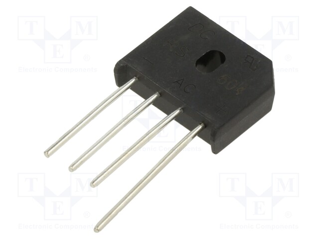 Bridge rectifier: single-phase; Urmax: 400V; If: 6A; Ifsm: 150A