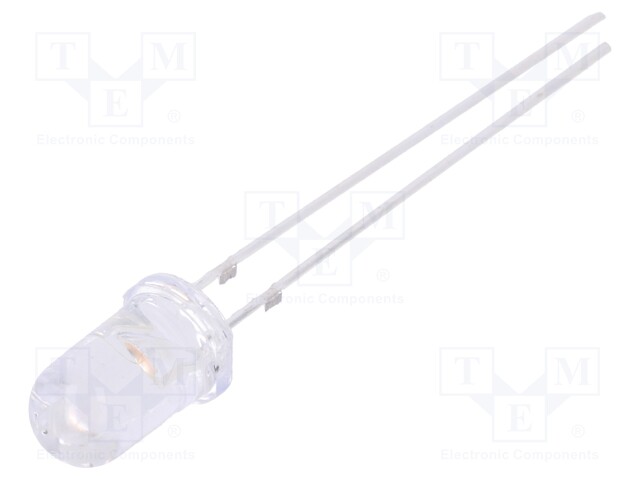 LED; 5mm; pink; 5800÷7000mcd; 15°; Front: convex; without stopper
