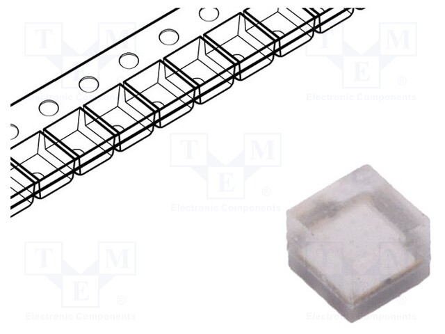 LED; 1.6x1.6x1.38mm; ultraviolet; 150°; 350mA; λd: 395-415nm; 500mW