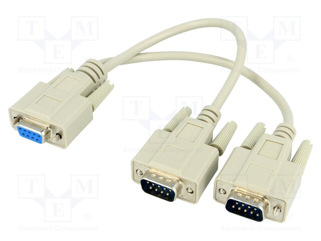 CAN split cable; D-Sub 9pin male x2,D-Sub 9pin female; 300mm