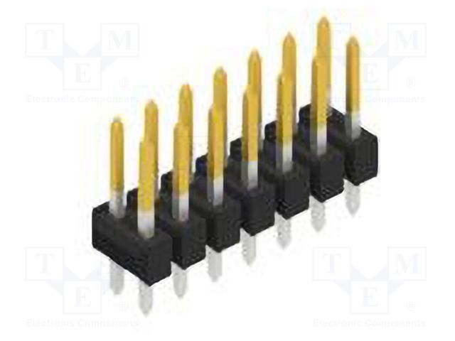 Connector: pin strips; pin header; male; PIN: 14; 2.54mm; THT; 2x7