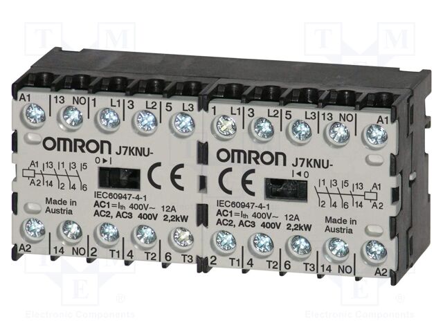 Contactor: 4-pole; NC x2 + NO x2; 60VDC; 5A; J7KNU-AR; 2.2kW