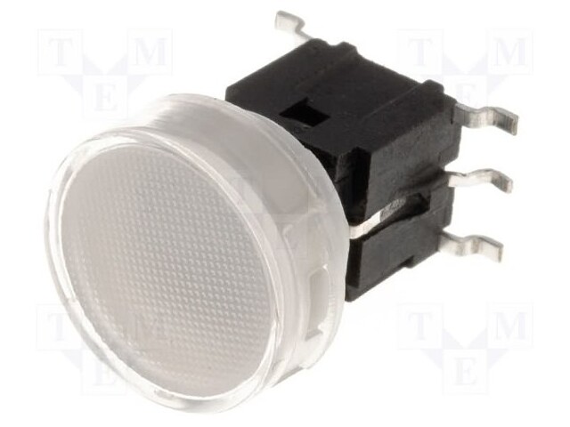 Switch: keypad; Pos: 2; SPST-NO; 0.05A/48VDC; colourless; red/green