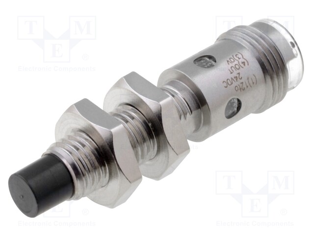 Sensor: inductive; Output conf: PNP / NC; 0÷4mm; 12÷24VDC; M8; IP67