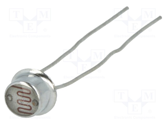 Photoresistor; 100mW; 45÷140kΩ; 540nm; Mounting: THT; 150VDC