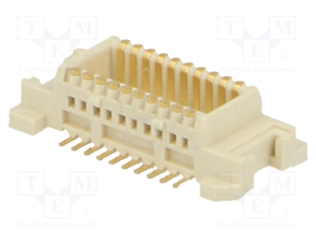 Connector: PCB to PCB; female; PIN: 20; 0.5mm; H: 3mm; gold-plated