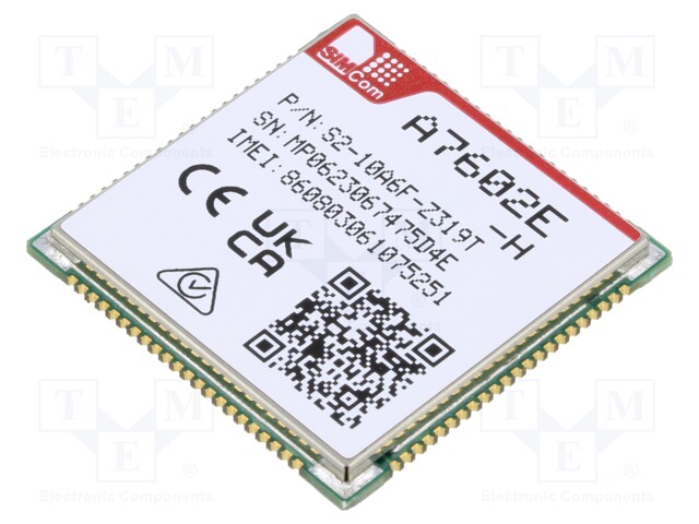 Module: LTE; Down: 150Mbps; Up: 50Mbps; SMD; 30x30x2.5mm