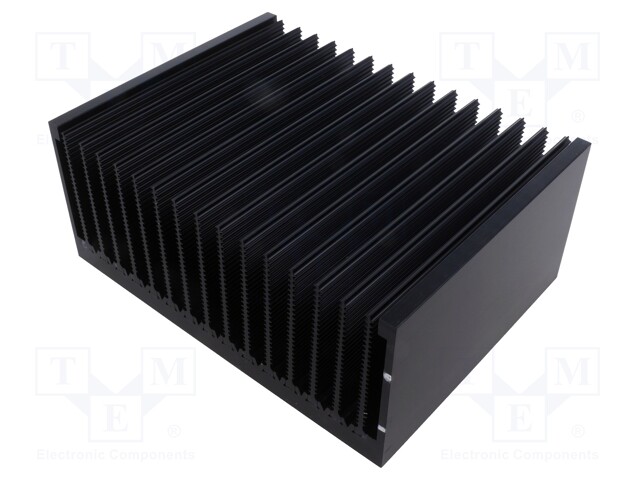 Heatsink: extruded; grilled; black; L: 150mm; W: 200mm; H: 84mm