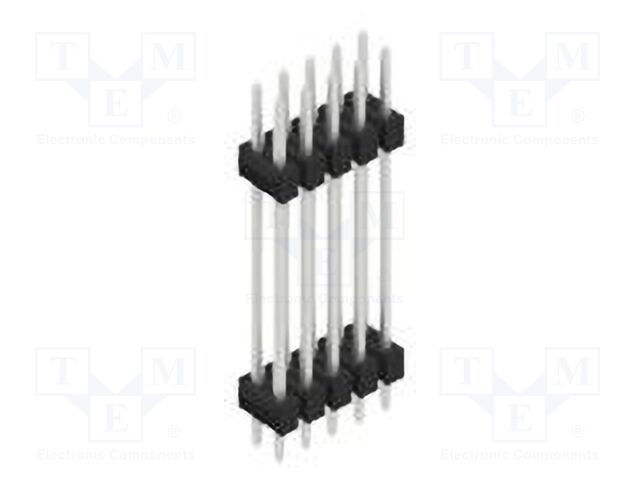 Connector: pin strips; pin header; male; PIN: 10; 2.54mm; THT; 2x5