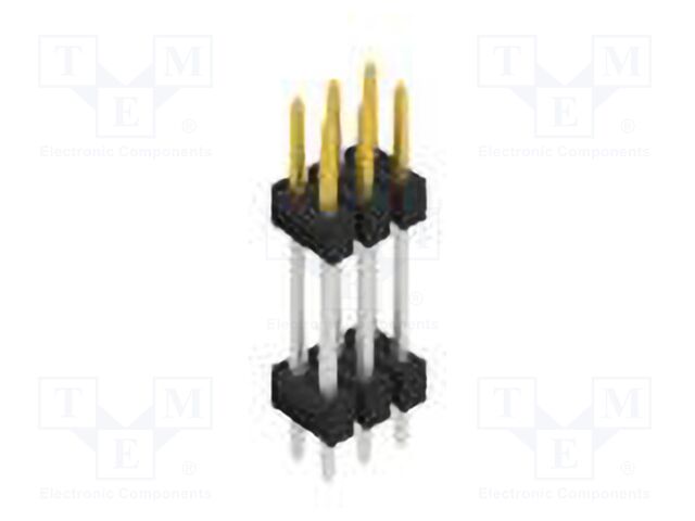 Connector: pin strips; pin header; male; PIN: 6; 2.54mm; THT; 2x3
