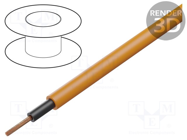 Wire; BiTflamme 1000; stranded; Cu; 1x240mm2; LSZH; orange; 0.6/1kV