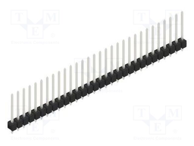 Connector: pin strips; pin header; male; PIN: 30; 2.54mm; THT; 1x30