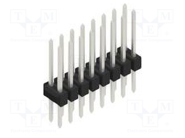 Connector: pin strips; pin header; male; PIN: 16; 2.54mm; THT; 2x8