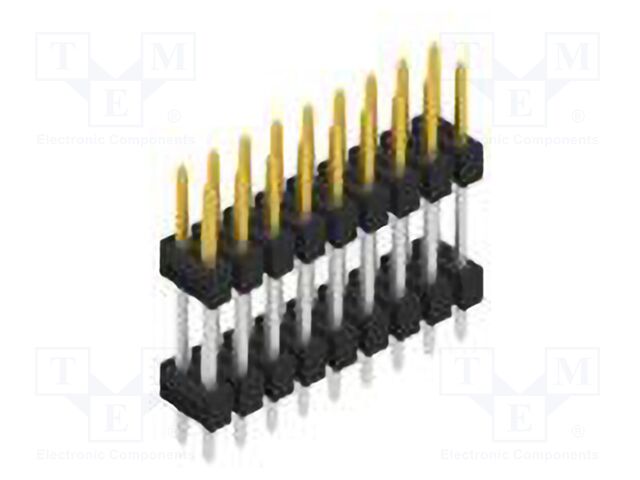 Connector: pin strips; pin header; male; PIN: 18; 2.54mm; THT; 2x9
