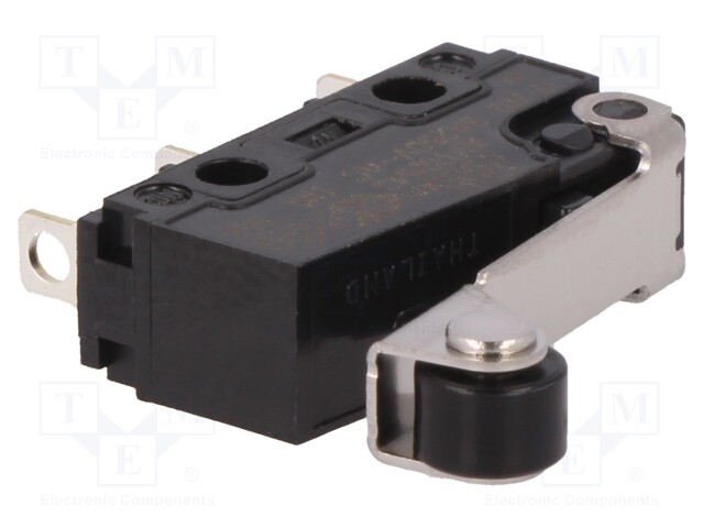 Microswitch SNAP ACTION; with lever (with roller); SPDT; Pos: 2