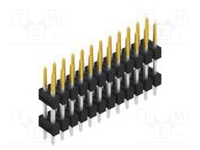 Connector: pin strips; pin header; male; PIN: 24; 2.54mm; THT; 2x12