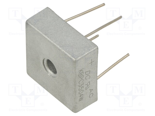 Bridge rectifier: single-phase; Urmax: 400V; If: 35A; Ifsm: 400A