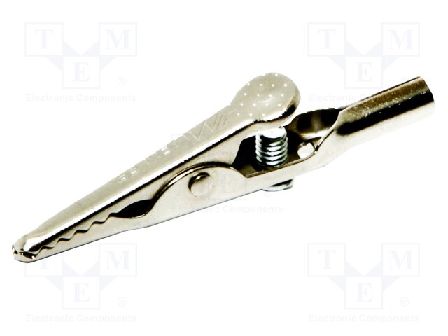 Crocodile clip; 10A; Grip capac: max.7.9mm; Overall len: 50.1mm