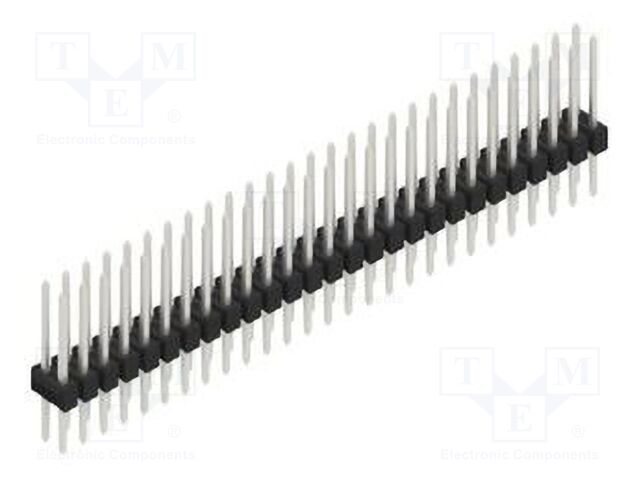Connector: pin strips; pin header; male; PIN: 54; 2.54mm; THT; 2x27