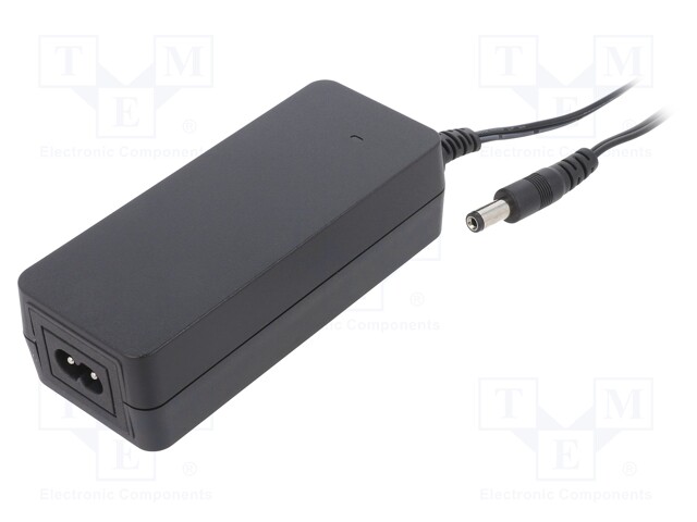 Power supply: switched-mode; 15VDC; 2A; Out: 5,5/2,1; 30W; desktop